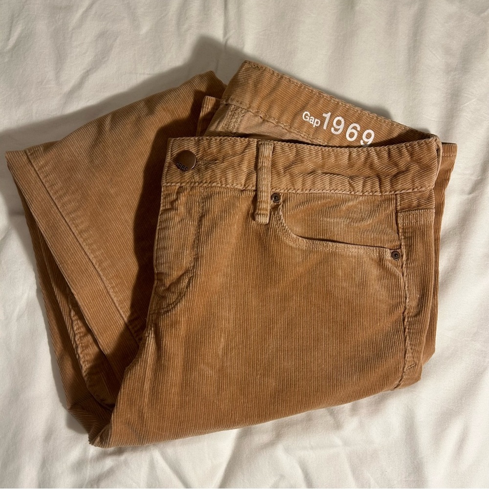 Gap 1969 “Perfect Boot” Cut Pants Tan Camel Corduroy  W 29r